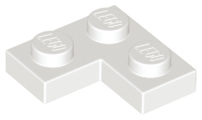 Plate 2 x 2 Corner - White