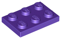 Plate 2 x 3 - Dark Purple