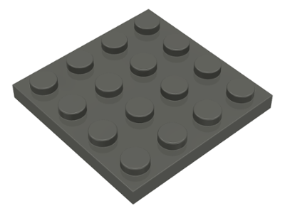 Plate 4 x 4 - Dark Gray