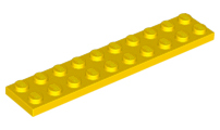 Plate 2 x 10 - Yellow