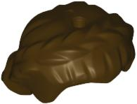 Minifigure, Hair Female Short, Braided on Sides, Hole on Top - Dark Brown