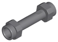 Minifigure, Weapon Hilt Smooth Extended - Dark Bluish Gray