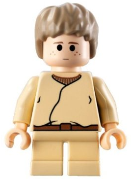 Anakin Skywalker - Short Legs, Short Tousled Hair, Reddish Brown Belt - (Not Applicable)