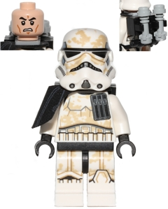 Sandtrooper - Black Pauldron, Ammo Pouch, Dirt Stains, Survival Backpack - (Not Applicable)